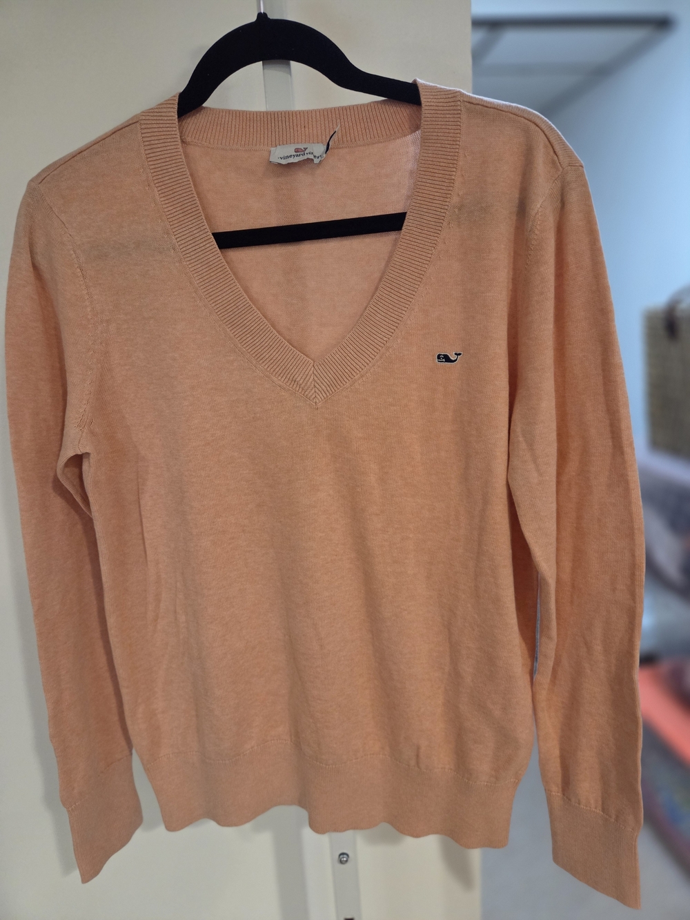 Vineyard Vines Peach V-Neck Sweater